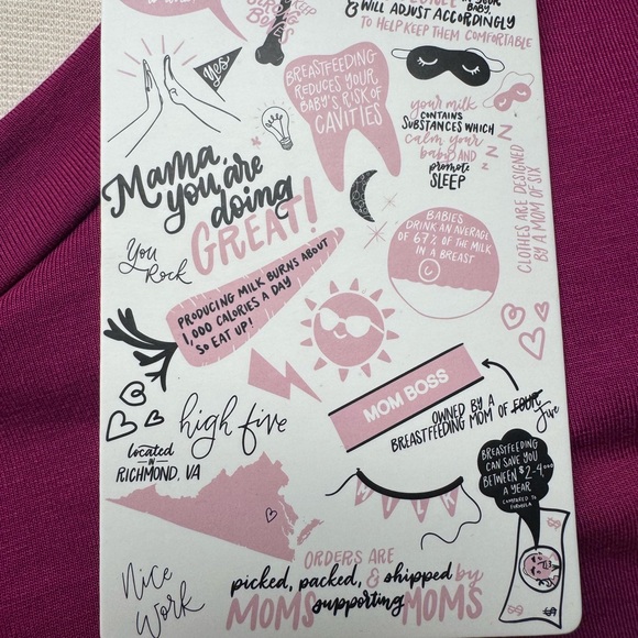 Latched Mama Pink Nursing Blouse - Picture 4 of 5